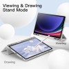 ProElite Cover for Samsung Galaxy Tab S9 FE/S10 FE 10.9 inch Cover, Soft Flexible Flip Case Cover with S Pen Holder for Galaxy Tab S10/S9 FE 10.9", Auto Sleep Wake, [Recoil Series] - Light Blue
