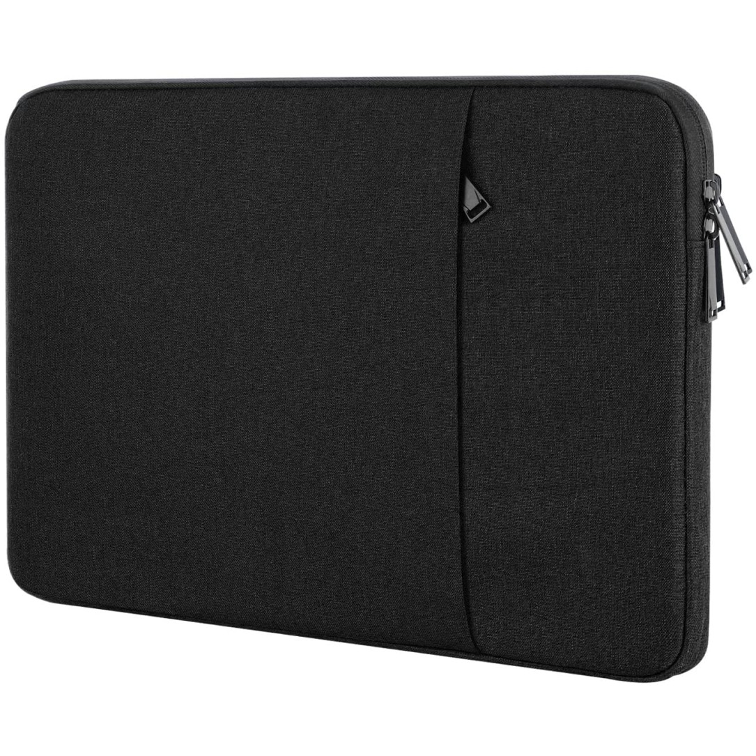 ProElite Polyster Laptop Sleeve Case Cover Pouch for 13" to 14" MacBook Air/Pro Retina,Compatible with MacBook Pro 14 inch M1 Pro/Max A2442, Galaxy Tab S8/S9 Ultra 14.6 inch/iPad Pro 12.9, Black