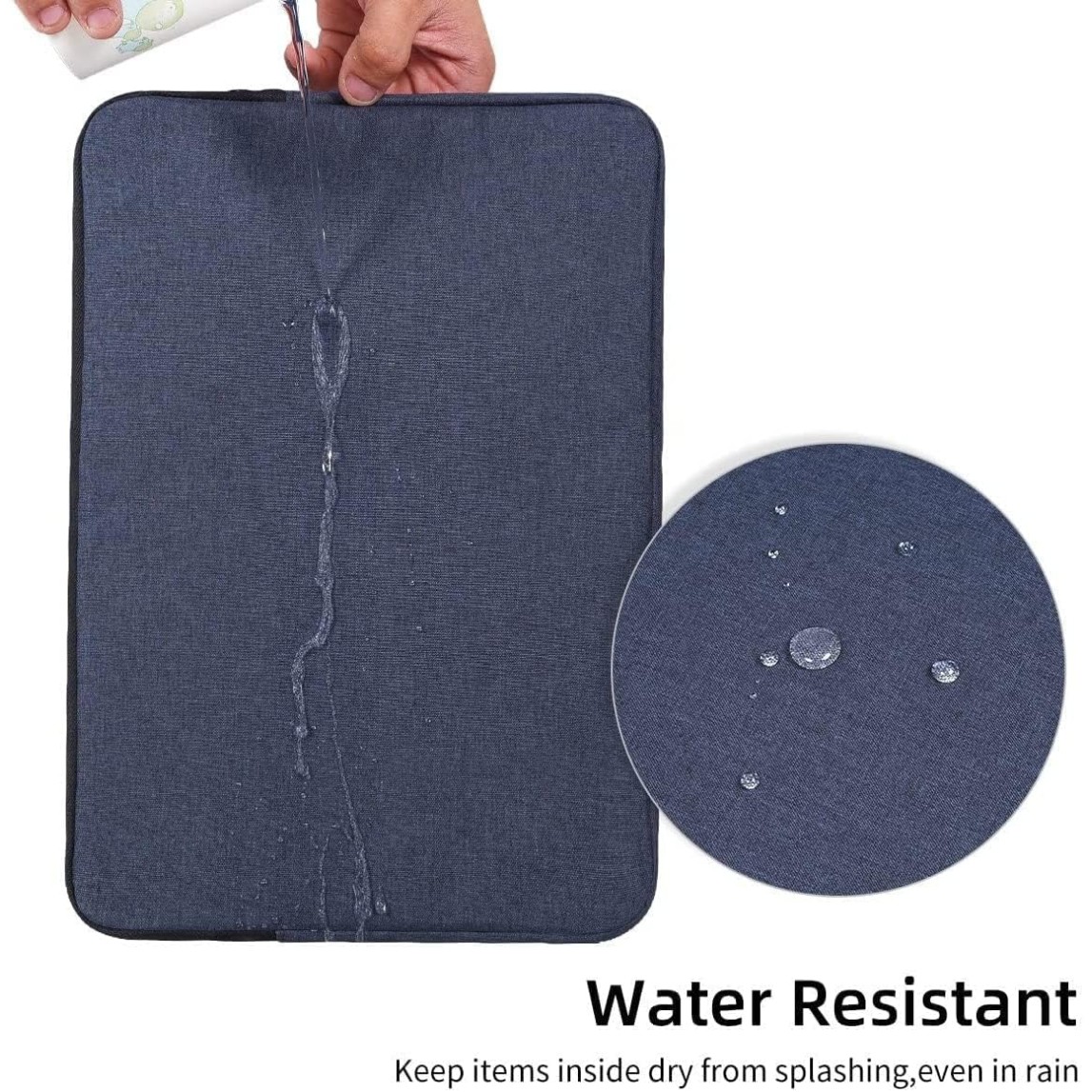 ProElite Polyster Laptop Sleeve Case Cover Pouch for 13" to 14" MacBook Air/Pro Retina,Compatible with MacBook Pro 14 inch M1 Pro/Max A2442, Galaxy Tab S8/S9 Ultra 14.6 inch/iPad Pro 12.9, Black