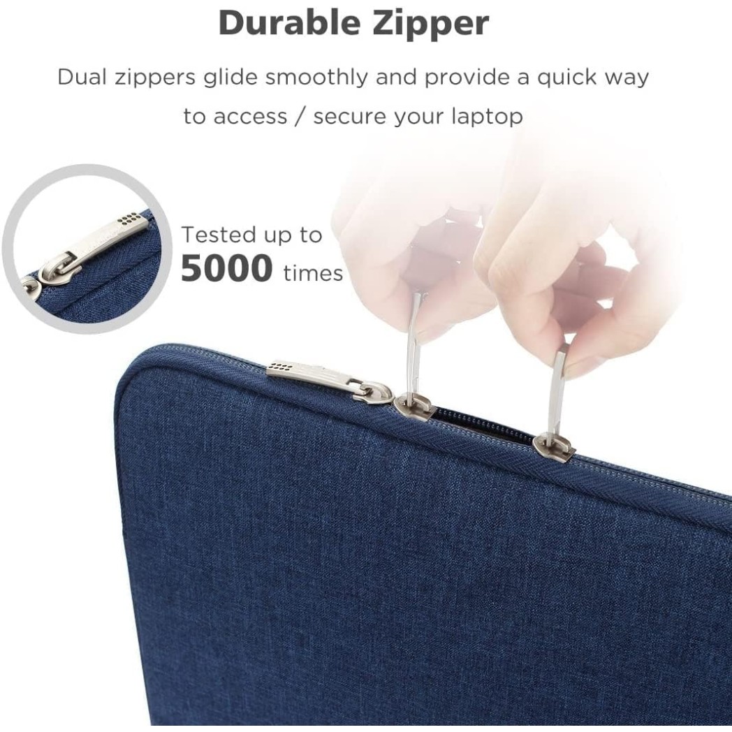 ProElite Polyster Laptop Sleeve Case Cover Pouch for 13" to 14" MacBook Air/Pro Retina,Compatible with MacBook Pro 14 inch M1 Pro/Max A2442, Galaxy Tab S8/S9 Ultra 14.6 inch/iPad Pro 12.9, Black