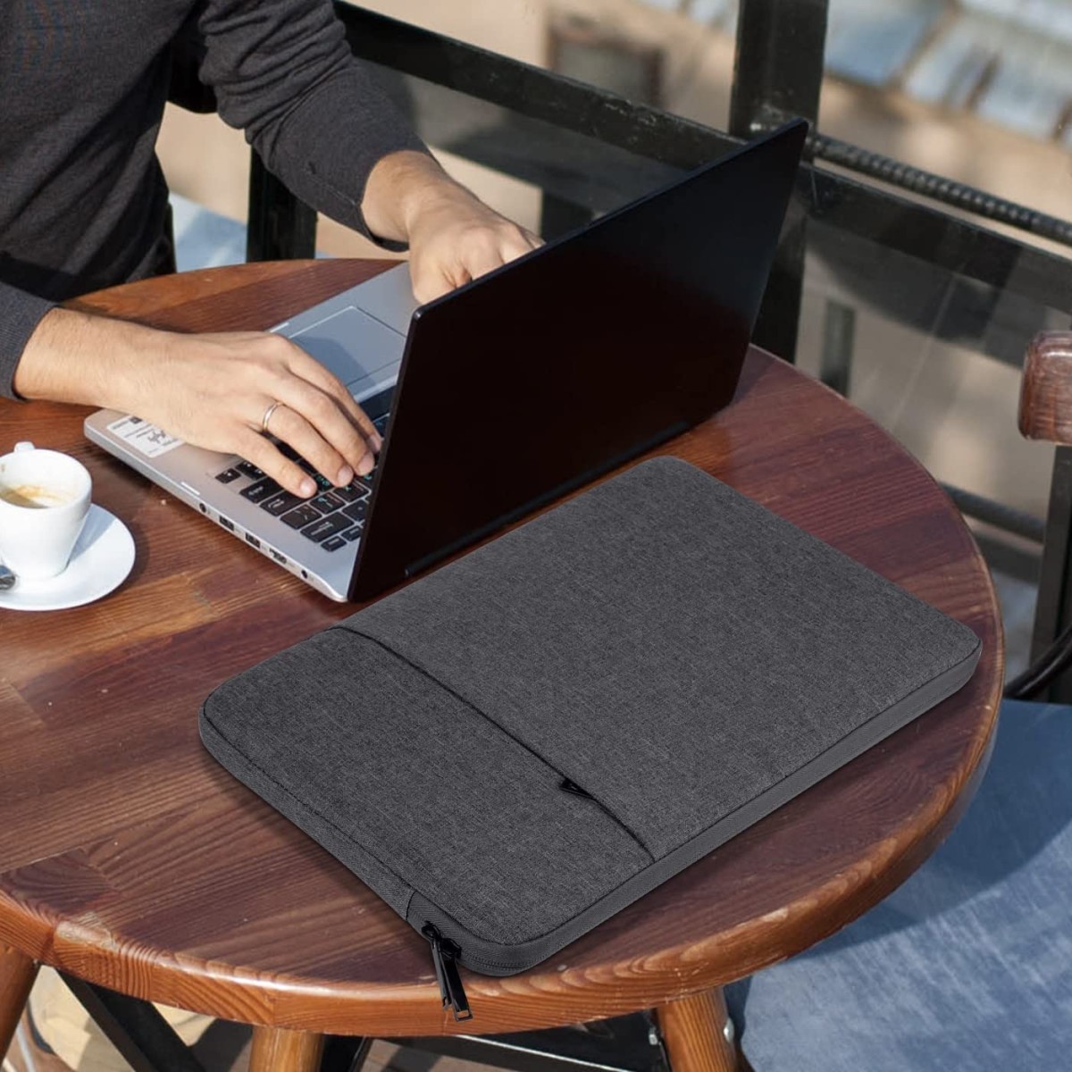 ProElite Polyster Laptop Sleeve Case Cover Pouch for 13" to 14" MacBook Air/Pro Retina,Compatible with MacBook Pro 14 inch M1 Pro/Max A2442, Galaxy Tab S8/S9 Ultra 14.6 inch/iPad Pro 12.9, Black