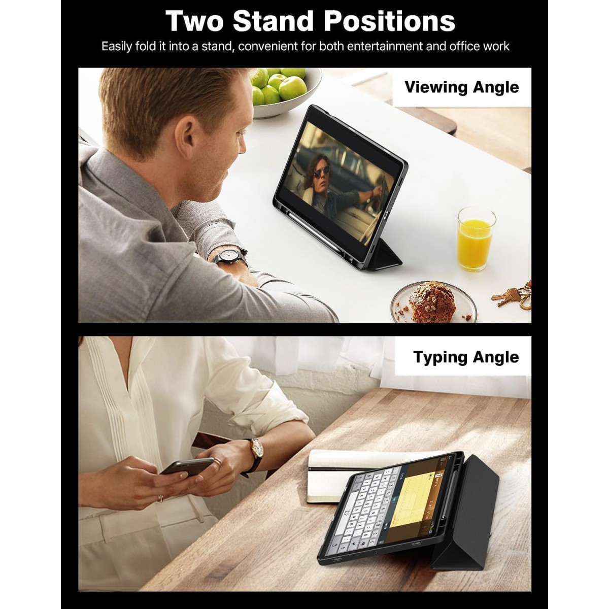 ProElite Smart Case for OnePlus Pad 2 12.1 inch, Auto Sleep/Wake Cover with Pen Holder [Soft Flexible Case] Recoil Series