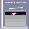 ProElite Smart Case for iPad Pro 11 inch 2022/2021 4th/3rd Gen [Auto Sleep/Wake Cover] [Pencil Holder] [Soft Flexible Case] Recoil Series - Grey
