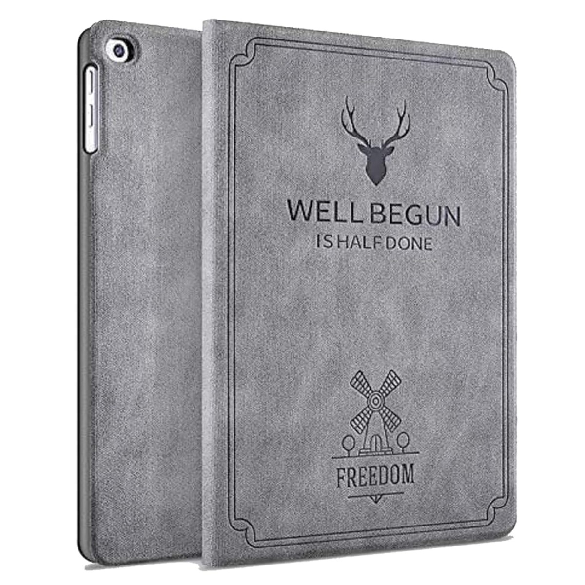 ProElite Smart Deer Flip case Cover for Apple iPad 10.2" 9th Gen (2021) 8th Gen/7th Gen, Black