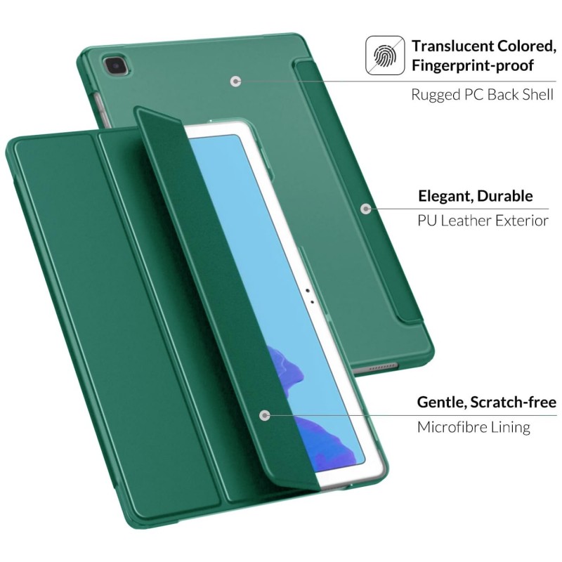 ProElite Smart Flip Case Cover for Samsung Galaxy Tab A7 Lite 8.7" SM-T220/225 Translucent Back with Stylus Pen, Dark Blue ProElite Smart Flip Case Cover for Samsung Galaxy Tab A7 Lite 8.7" SM-T220/225 Translucent Back with Stylus Pen, Dark Blue