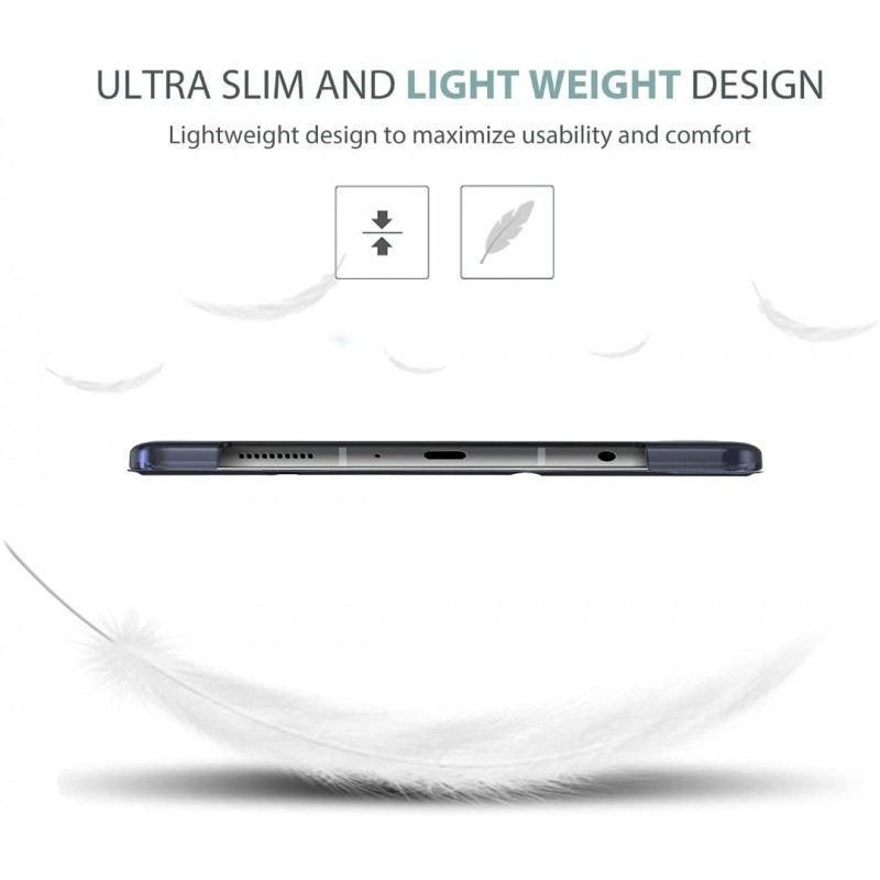 ProElite Smart Flip Case Cover for Samsung Galaxy Tab A7 Lite 8.7" SM-T220/225 Translucent Back with Stylus Pen, Dark Blue ProElite Smart Flip Case Cover for Samsung Galaxy Tab A7 Lite 8.7" SM-T220/225 Translucent Back with Stylus Pen, Dark Blue