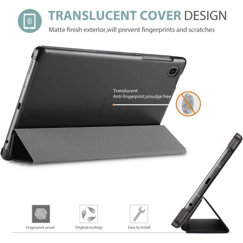 ProElite Smart Flip Case Cover for Samsung Galaxy Tab A7 Lite 8.7" SM-T220/225 Translucent Back with Stylus Pen, Dark Blue ProElite Smart Flip Case Cover for Samsung Galaxy Tab A7 Lite 8.7" SM-T220/225 Translucent Back with Stylus Pen, Dark Blue