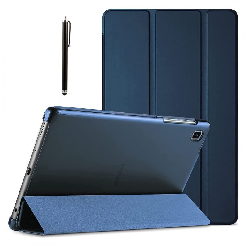 ProElite Smart Flip Case Cover for Samsung Galaxy Tab A7 Lite 8.7" SM-T220/225 Translucent Back with Stylus Pen, Dark Blue ProElite Smart Flip Case Cover for Samsung Galaxy Tab A7 Lite 8.7" SM-T220/225 Translucent Back with Stylus Pen, Dark Blue