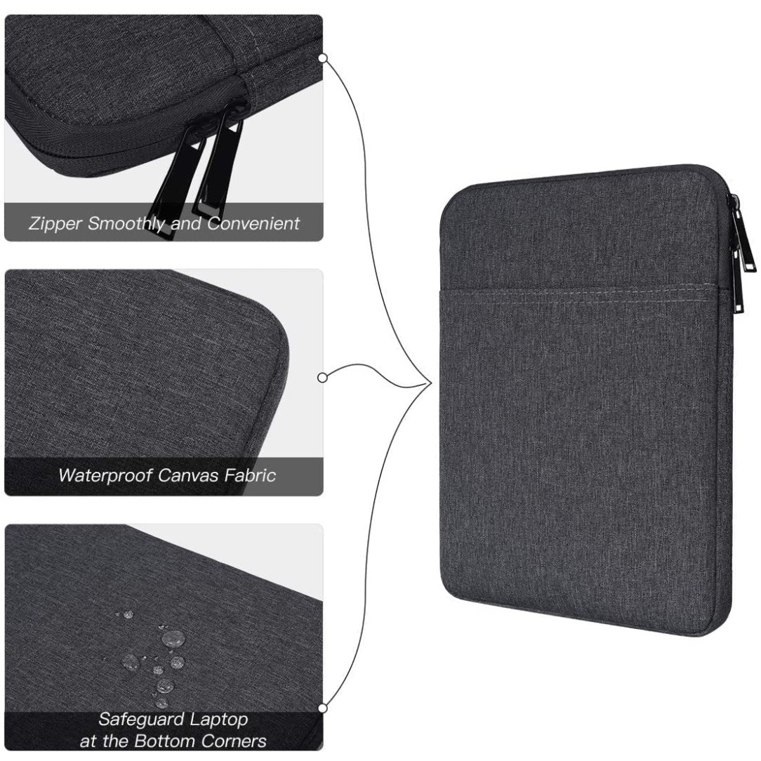 ProElite Tablet Sleeve Case Cover 12" to 13" for Apple iPad Air 13/Pro 13/Pro 12.9 Samsung Galaxy Tab S7/S8/S9 Plus/S7/S9 FE Plus 12.4", Lenovo Tab P12, Microsoft Surface Pro, Dark Green