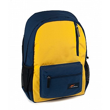 Protecta Panache Laptop Backpack for Laptops with Screen Size Up to 15.6 Inch. (Navy & Yellow)