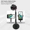 Ptron Mount Dsm1 360° Rotating Mobile Phone Desktop Stand, 24Cm-32Cm Adjustable Height, Sturdy & Stable Microphone Style Design, Lightweight, Portable & Easy Install (Black) Tabletop Ptron Mount Dsm1 360° Rotating Mobile Phone Desktop Stand, 24Cm-32Cm Adjustable Height, Sturdy & Stable Microphone Style Design, Lightweight, Portable & Easy Install (Black) Tabletop