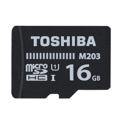 Toshiba M203 16GB Class 10 Micro SD Memory Card (THN-M203K0160A4)