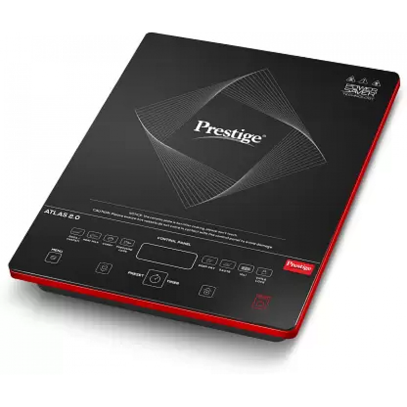 Prestige Atlas 2.0 Induction Cooktop (Black, Red, Touch Panel)