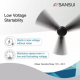 Sansui Sansui BLDC Urja 1200 mm Energy Saving 3 Blade Ceiling Fan (Brown, Pack of 1)