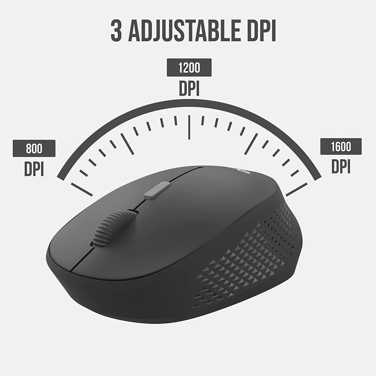 Quantum Wireless Keyboard and Mouse Combo, Battery (Cells Included), Nano Receiver, Silent Keys