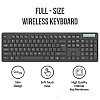 Quantum Wireless Keyboard and Mouse Combo, Battery (Cells Included), Nano Receiver, Silent Keys 