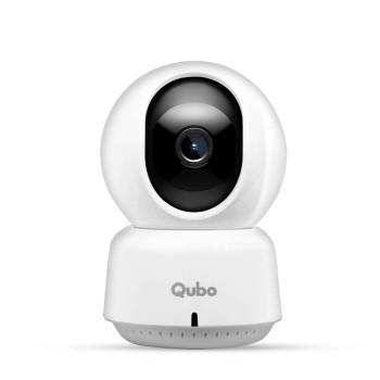 Qubo Smart 360° 2MP Wi-Fi Security Camera by Hero Group | Indoor CCTV Cam for Home | AI Person Detection | App Alerts | NightPulse Vision | SD&Cloud Storage