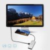 RAPOO XD200 USB C Hub Adapter, 10-in-1 Adapter, with 4K HDMI, 1080P VGA, SD/TF Card Reader, 4 USB 3.0 Ports, Type C Charging, RJ-45 Port, for MacBook 12 inch, MacBook Pro, Chromebook, XPS, and More RAPOO XD200 USB C Hub Adapter, 10-in-1 Adapter, with 4K HDMI, 1080P VGA, SD/TF Card Reader, 4 USB 3.0 Ports, Type C Charging, RJ-45 Port, for MacBook 12 inch, MacBook Pro, Chromebook, XPS, and More