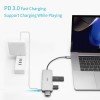 RAPOO XD200 USB C Hub Adapter, 10-in-1 Adapter, with 4K HDMI, 1080P VGA, SD/TF Card Reader, 4 USB 3.0 Ports, Type C Charging, RJ-45 Port, for MacBook 12 inch, MacBook Pro, Chromebook, XPS, and More RAPOO XD200 USB C Hub Adapter, 10-in-1 Adapter, with 4K HDMI, 1080P VGA, SD/TF Card Reader, 4 USB 3.0 Ports, Type C Charging, RJ-45 Port, for MacBook 12 inch, MacBook Pro, Chromebook, XPS, and More