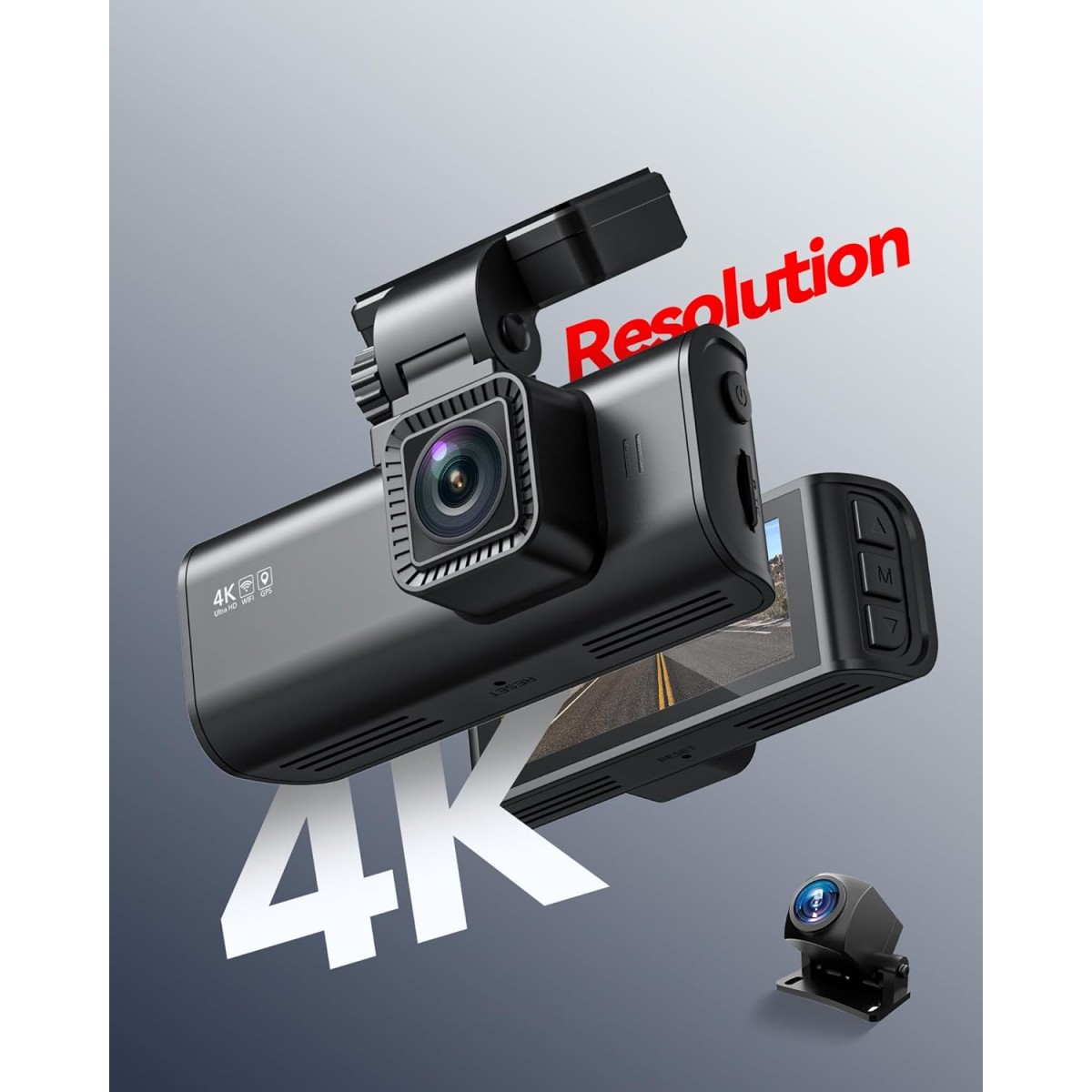 REDTIGER F7N 4K Dual Dash Cam with Free 64GB Card, Built-in WiFi GPS Front 4K/2.5K and Rear 1080P Dual Dash Camera for Cars,3.18 inch Screen,170° Wide Angle, Parking Monitor, Support 256GB Max