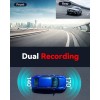 REDTIGER F7N 4K Dual Dash Cam with Free 64GB Card, Built-in WiFi GPS Front 4K/2.5K and Rear 1080P Dual Dash Camera for Cars,3.18 inch Screen,170° Wide Angle, Parking Monitor, Support 256GB Max