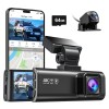 REDTIGER F7N 4K Dual Dash Cam with Free 64GB Card, Built-in WiFi GPS Front 4K/2.5K and Rear 1080P Dual Dash Camera for Cars,3.18 inch Screen,170° Wide Angle, Parking Monitor, Support 256GB Max