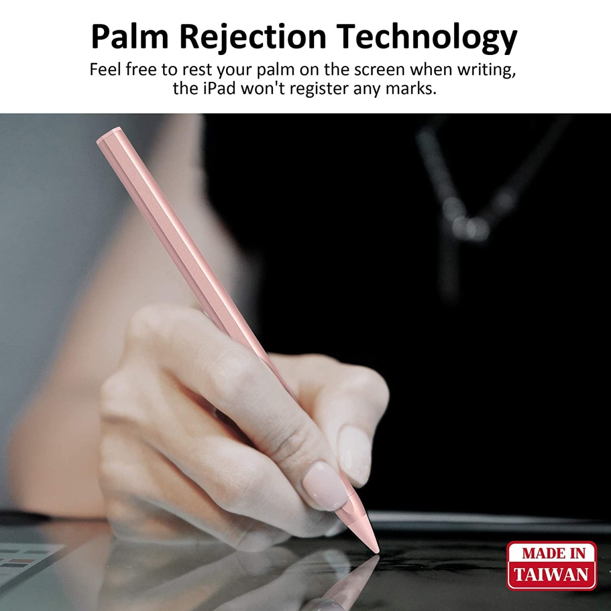 RENAISSER Stylus Pen for iPad, Supports Magnetic Attachment, Palm Rejection, Compatible with Apple iPad Pro