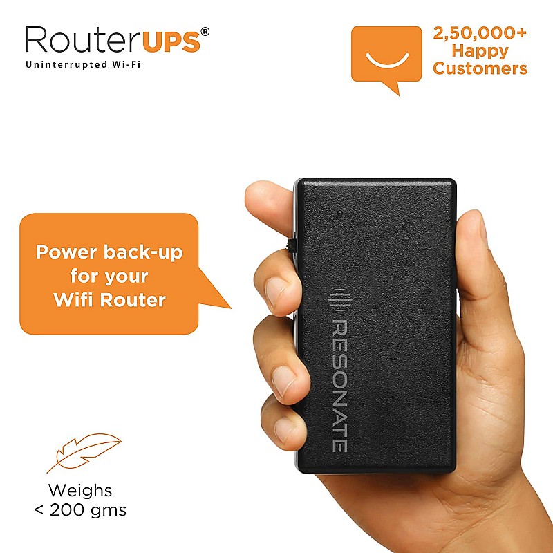 RESONATE RouterUPS CRU12V2A Power Backup for Router