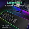 RGB Gaming Mouse Pad Mat Large Thick 800×300×4mm Hcman XXL Extended Led Mousepad 