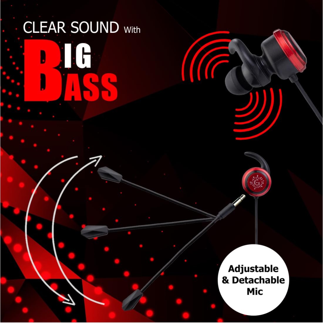 RPM Euro Games Gaming Over Ear Earphones Wired with Detachable Mic | for Mobile Phones, PC, Tablet, PS4, PS5 (Blue)