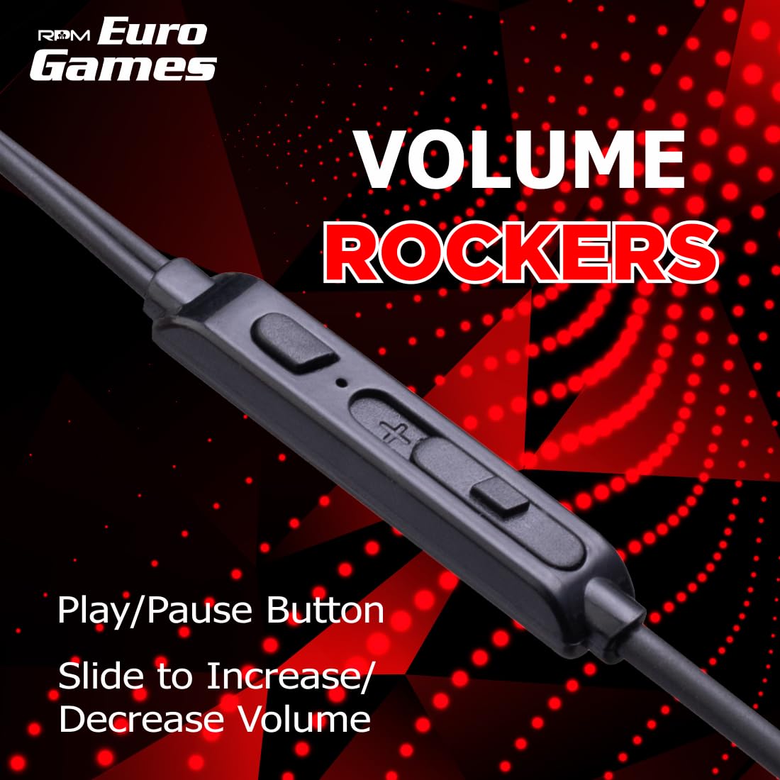 RPM Euro Games Gaming Over Ear Earphones Wired with Detachable Mic | for Mobile Phones, PC, Tablet, PS4, PS5 (Blue)