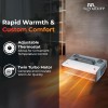RR Signature HEATMAXX Convector Fan Room Heater 2000 Watt | Twin Turbo Motor & Adjustable Thermostat, Portable Heater for Room with Height Adjustment Option, Heater for Room, Office | 2 Year Warranty