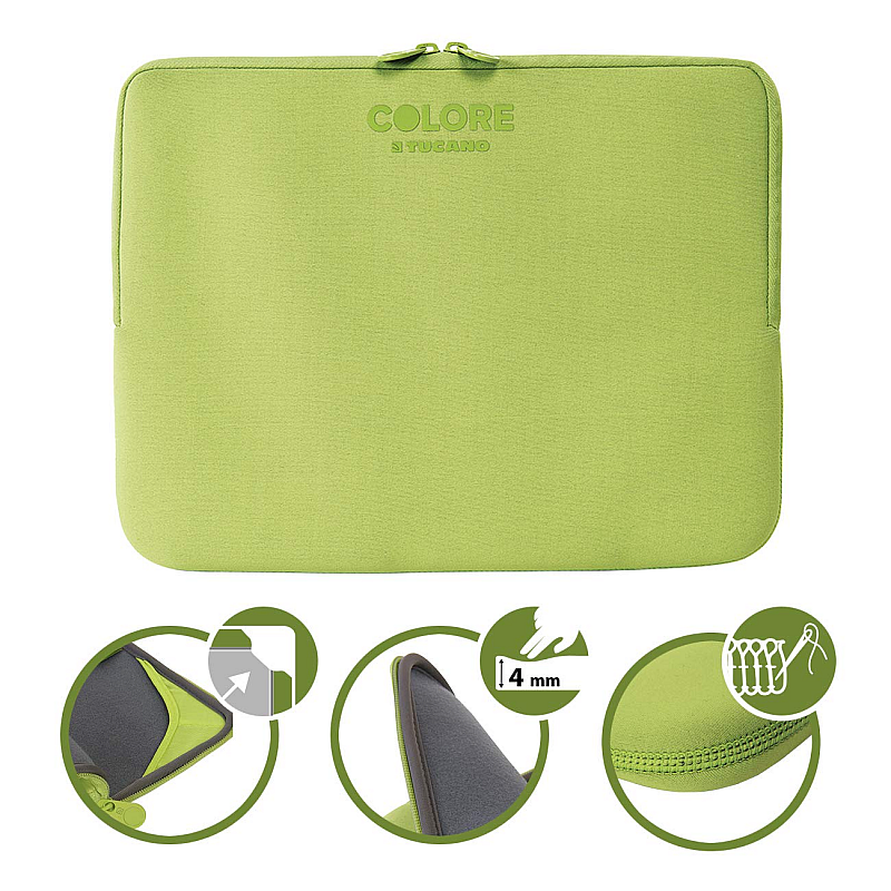 Tucano Colore Sleeve for 13" & 14" Notebooks Green