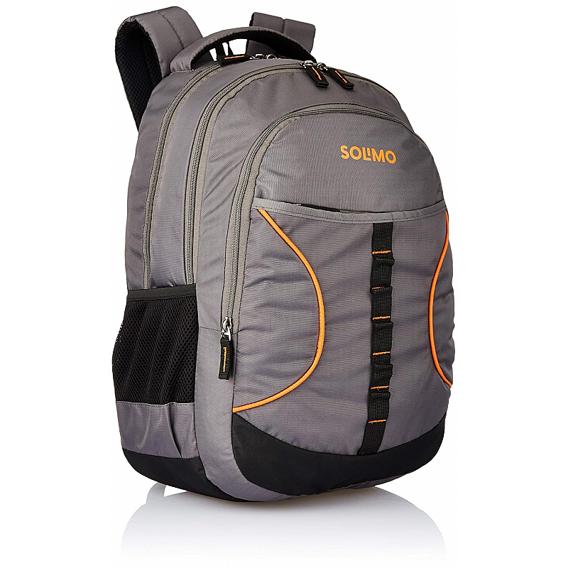 Solimo Urban Laptop Backpack for 15.6-inch Laptops (29 litres,Grey)