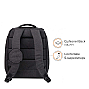 Mi City 16 L Water Resistant Laptop Backpack with Secret Pocket(Dark Grey)