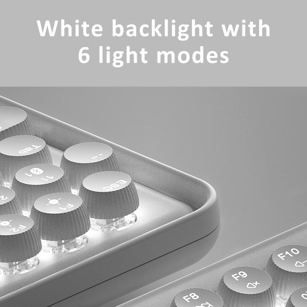 Rapoo Ralemo Pre 5 Mechanical Keyboard with Multi-Mode Technology (Bluetooth), Backlight Enabled & Built in Battery. Compatible with Windows/Chromebook/PC/Laptop (White) Rapoo Ralemo Pre 5 Mechanical Keyboard with Multi-Mode Technology (Bluetooth), Backlight Enabled & Built in Battery. Compatible with Windows/Chromebook/PC/Laptop (White)