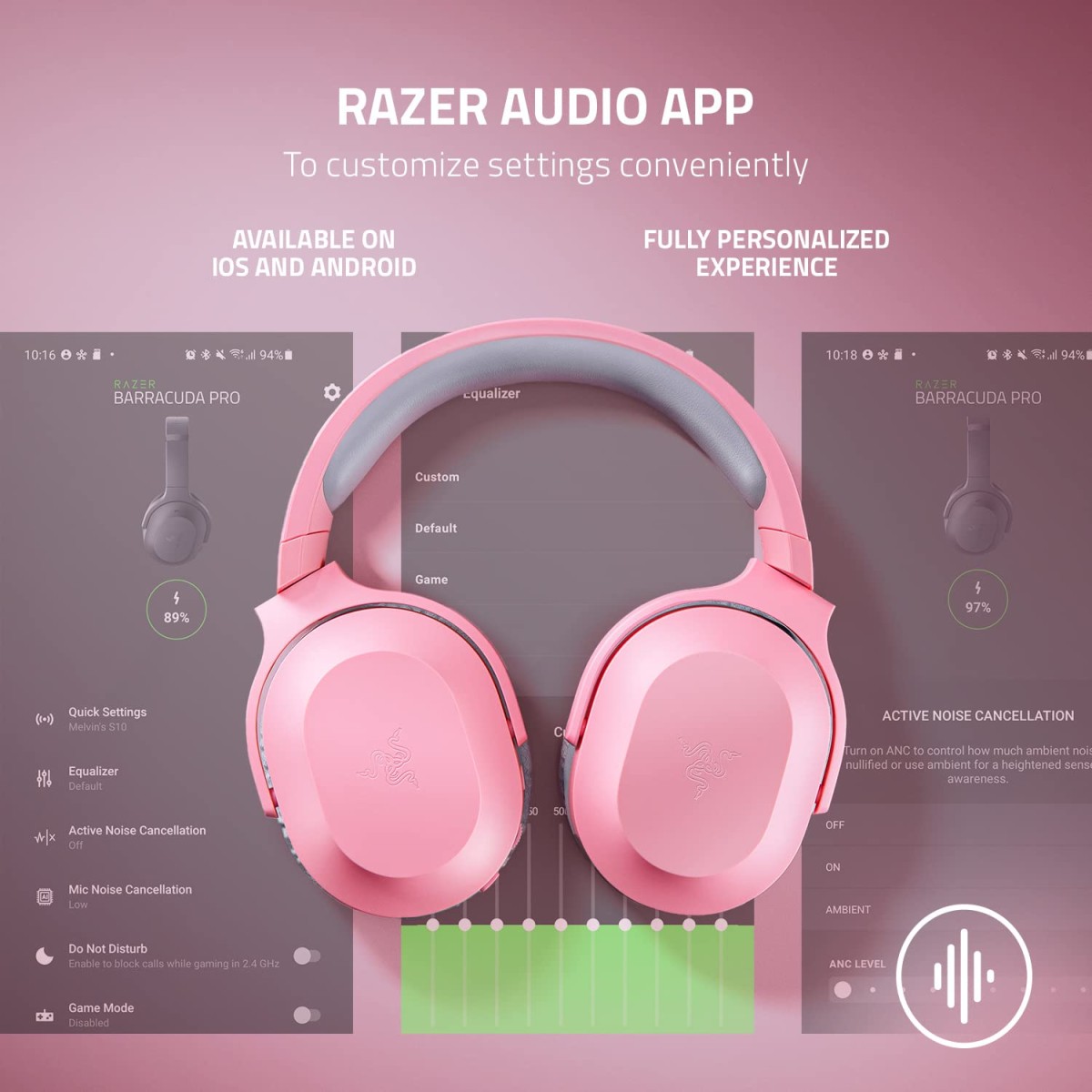 Razer Barracuda X (2022) - Wireless Multi-Platform Gaming and Mobile Headset - Quartz Pink - FRML Packaging RZ04-04430300-R3M1