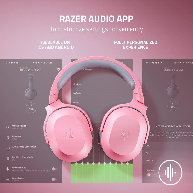 Razer Barracuda X (2022) - Wireless Multi-Platform Gaming and Mobile Headset - Quartz Pink - FRML Packaging RZ04-04430300-R3M1 Razer Barracuda X (2022) - Wireless Multi-Platform Gaming and Mobile Headset - Quartz Pink - FRML Packaging RZ04-04430300-R3M1