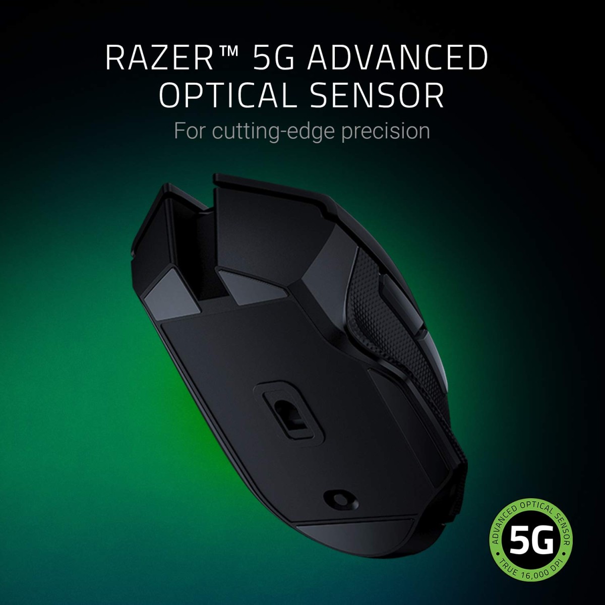 Razer Basilisk X Hyperspeed Wireless Gaming Mouse, (with Razer Technology, Advanced 5G Optical Sensor and 6 Configurable Buttons)