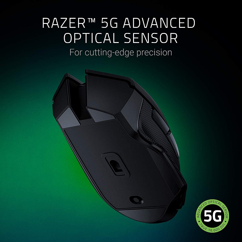 Razer Basilisk X Hyperspeed Wireless Gaming Mouse,  (with Razer  Technology, Advanced 5G Optical Sensor and 6 Configurable Buttons)