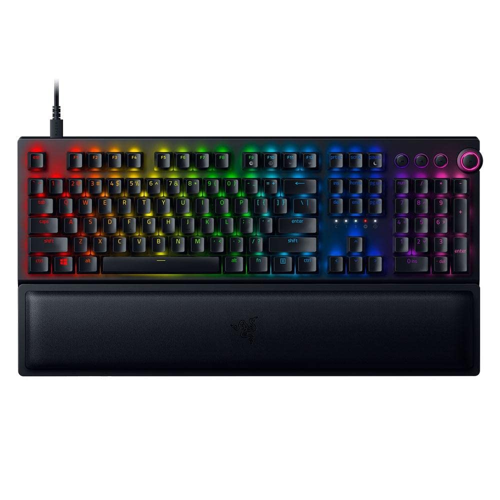 Razer BlackWidow V3 Pro Mechanical Wireless Gaming Keyboard: Green Mechanical Switches - Tactile & Clicky - Chroma RGB Lighting