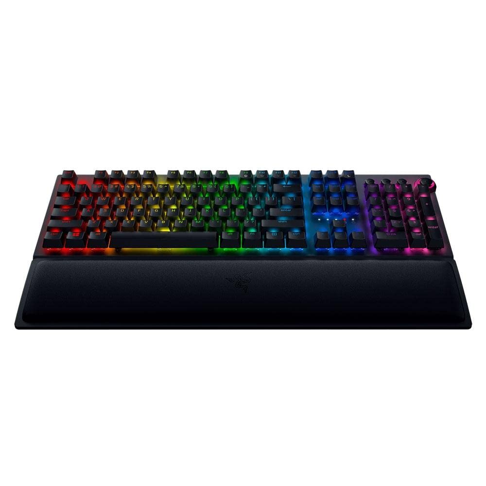 Razer BlackWidow V3 Pro Mechanical Wireless Gaming Keyboard: Green Mechanical Switches - Tactile & Clicky - Chroma RGB Lighting