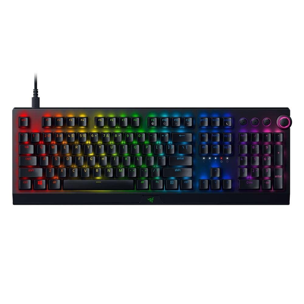 Razer BlackWidow V3 Pro Mechanical Wireless Gaming Keyboard: Green Mechanical Switches - Tactile & Clicky - Chroma RGB Lighting