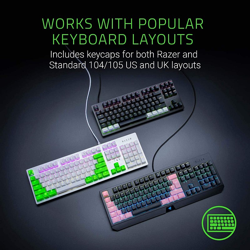 Razer Doubleshot PBT Keycap Upgrade Set for Mechanical & Optical Keyboards