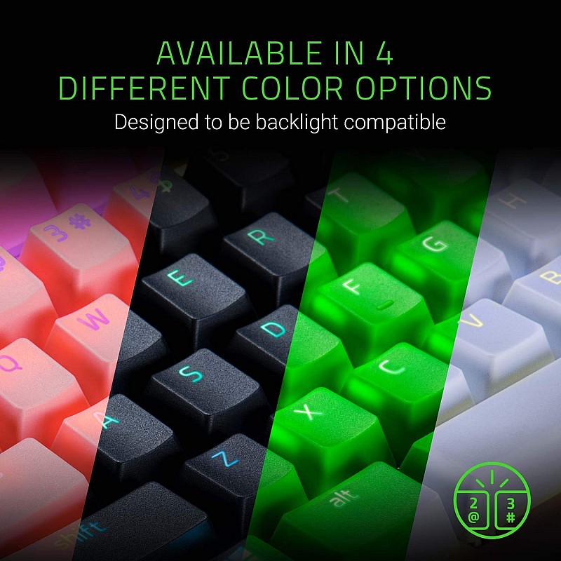 Razer Doubleshot PBT Keycap Upgrade Set for Mechanical & Optical Keyboards