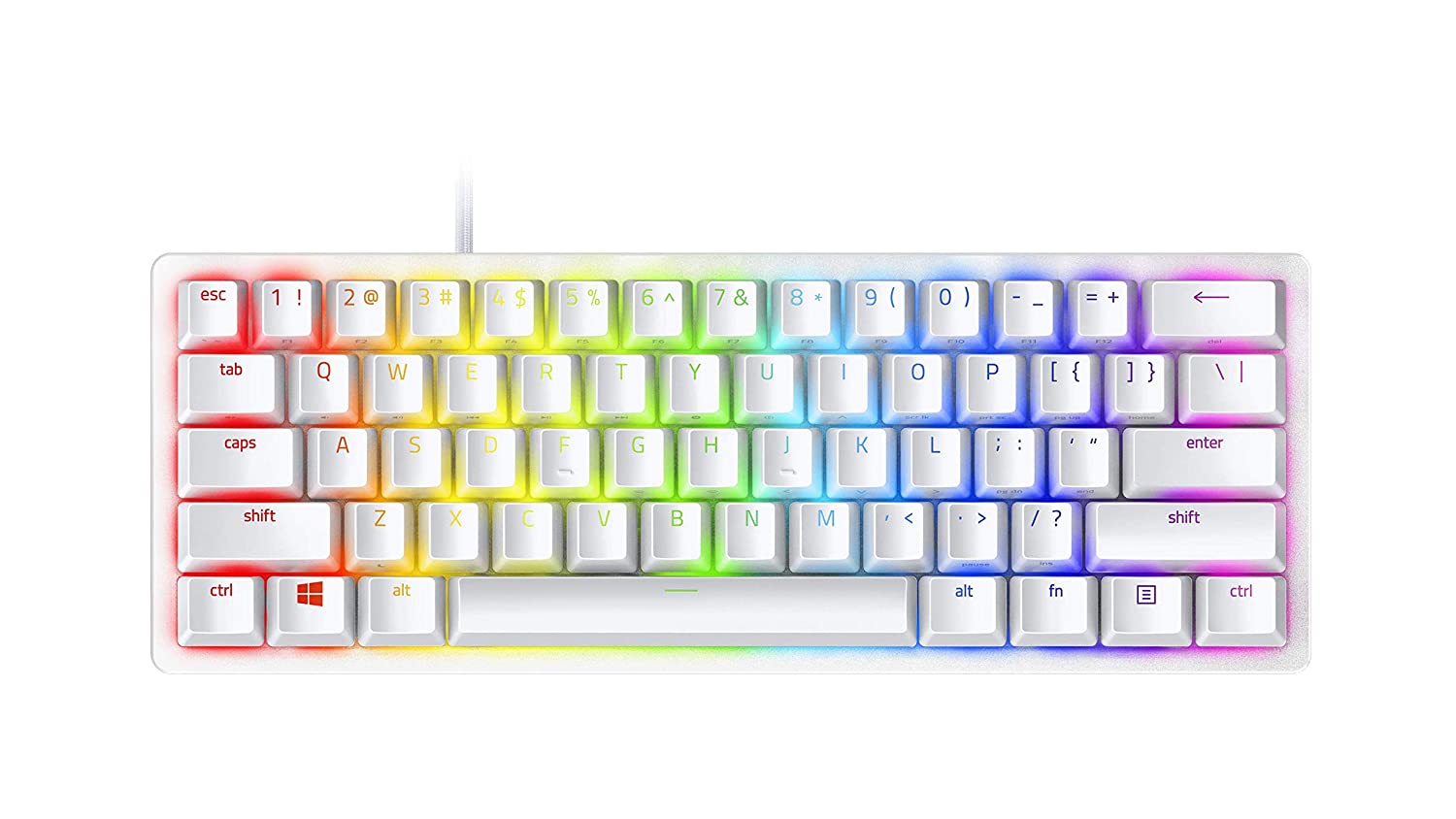 Razer Huntsman Mini - Mercury Edition - 60% Optical Gaming