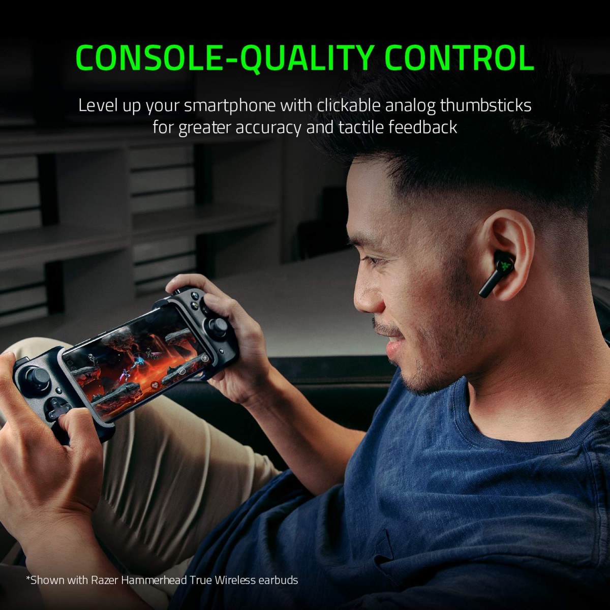 Razer Kishi Universal Gaming Controller for Android with Cloud Gaming Compatibility - RZ06-02900100-R3M1