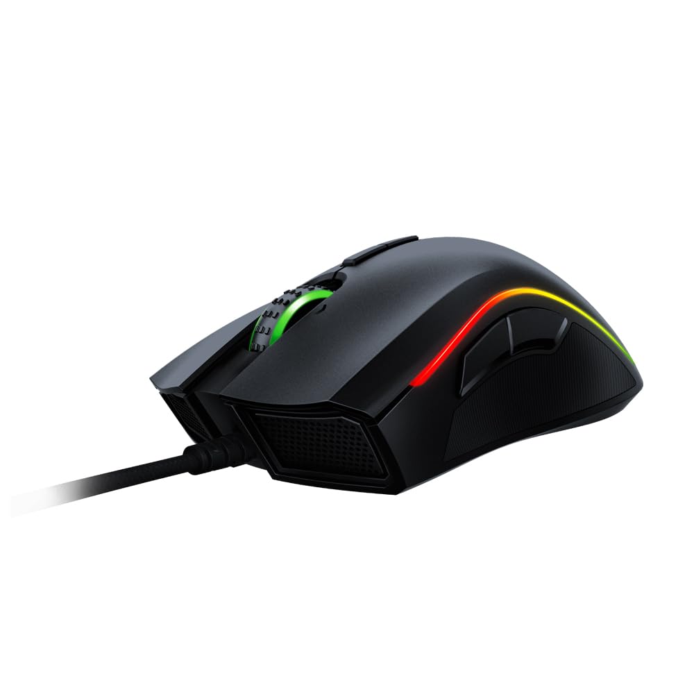 Razer Mamba Elite - Right-Handed Wired Gaming Mouse with Extended Razer Chroma RGB Lighting | 9 Programmable Buttons | 16000 DPI - RZ01-02560100-R3M1 Razer Mamba Elite - Right-Handed Wired Gaming Mouse with Extended Razer Chroma RGB Lighting | 9 Programmable Buttons | 16000 DPI - RZ01-02560100-R3M1