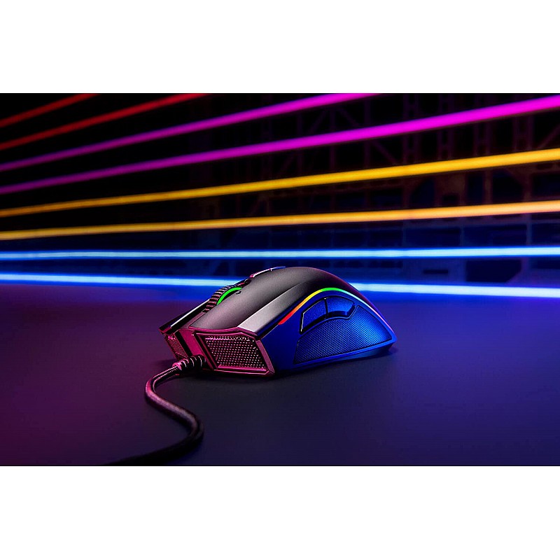 Razer Mamba Elite - Right-Handed Wired Gaming Mouse with Extended Razer Chroma RGB Lighting | 9 Programmable Buttons | 16000 DPI - RZ01-02560100-R3M1