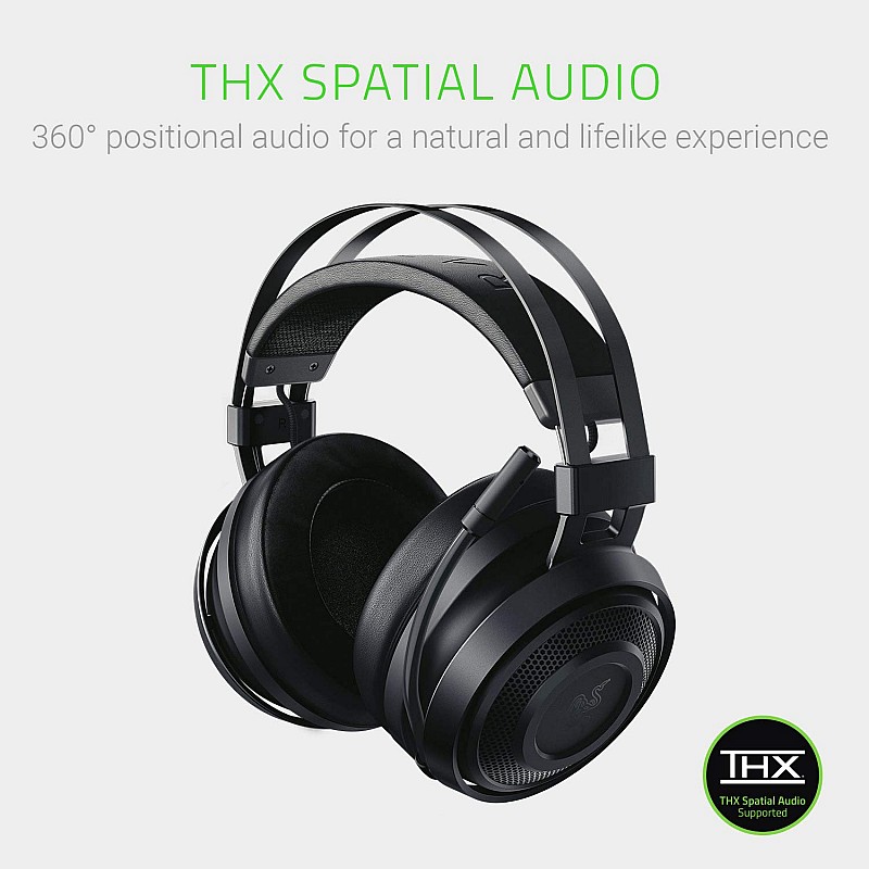 Razer Nari Essential: THX Spatial Audio - 2.4GHz Wireless Audio – Auto-Adjusting Headband – Gaming Headset